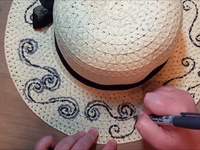DIY Decorate Straw Hat
