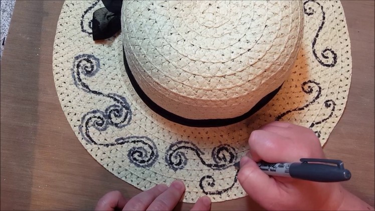 DIY Decorate Straw Hat
