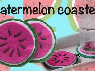 DIY | Felt Watermelon Coaster