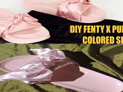 DIY Fenty X Puma Bow Slides (Pink or Olive)