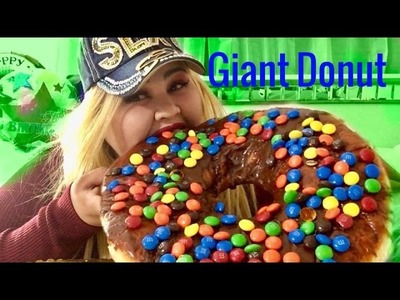 DIY Giant Donut. MUKBANG