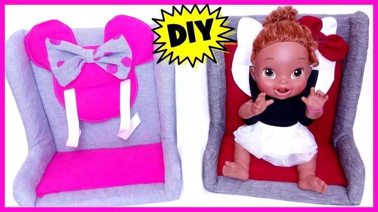 DIY How To Make A Real Car Seat for Dolls! | Baby Alive & American Girl