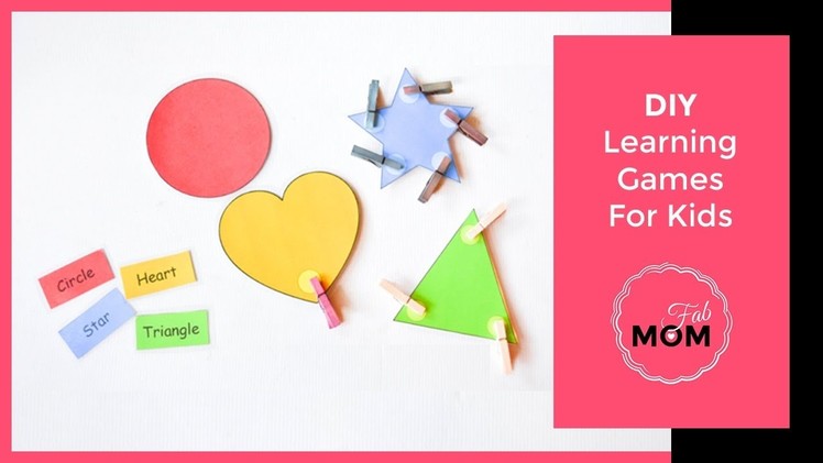 DIY learning games for toddler and kids