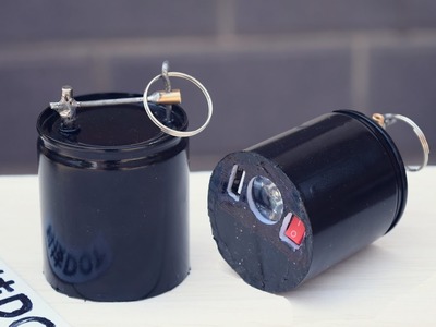 DIY powerful Hand Power USB Charger.Flashlight 自制手摇手机充电器带照明灯