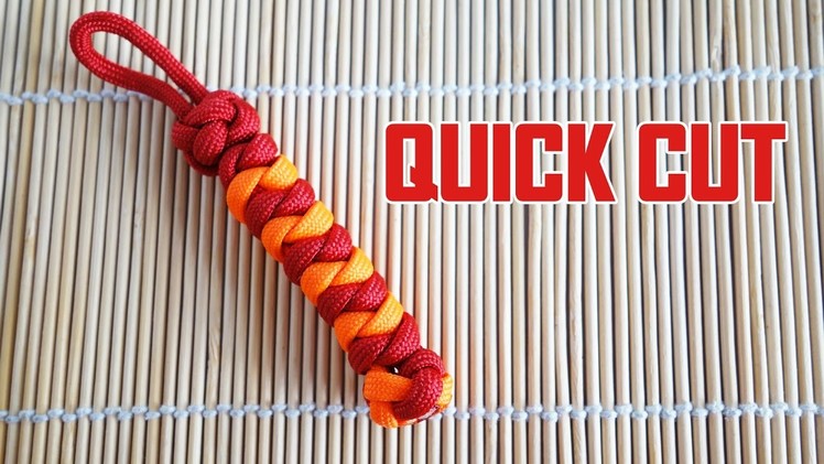 Duo Snake Knot Paracord Key Fob Quick Cut Tutorial