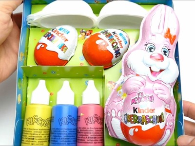 Easter Egg DIY Painting Set with Kinder Surprise Eggs