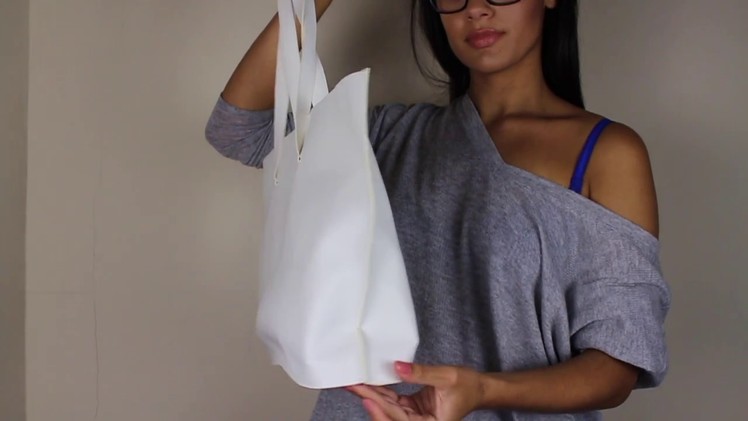 Faux Leather Tote Bag DIY: SEW WITH ME