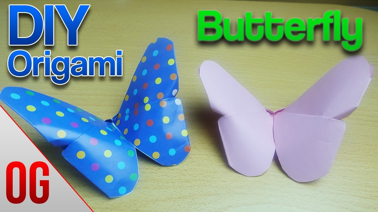 How To Make An Origami Butterfly Easy Diy Origami 3434