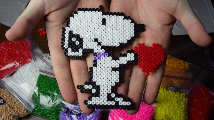 How to make Snoopi with Hama beads. Creando a Snoopi con Hama