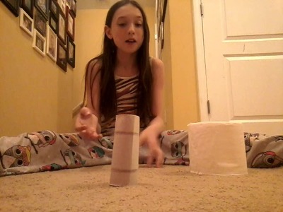 How to take the cardboard out of a toilet paper roll | Gymnast Jessica Ryan