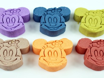 Kinetic Sand Toys Colors Mickey Mouse Girl DIY Learn Colors Jelly Icecream Molds RamboToys