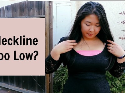 Neckline too Low? No-Sew DIY Fix