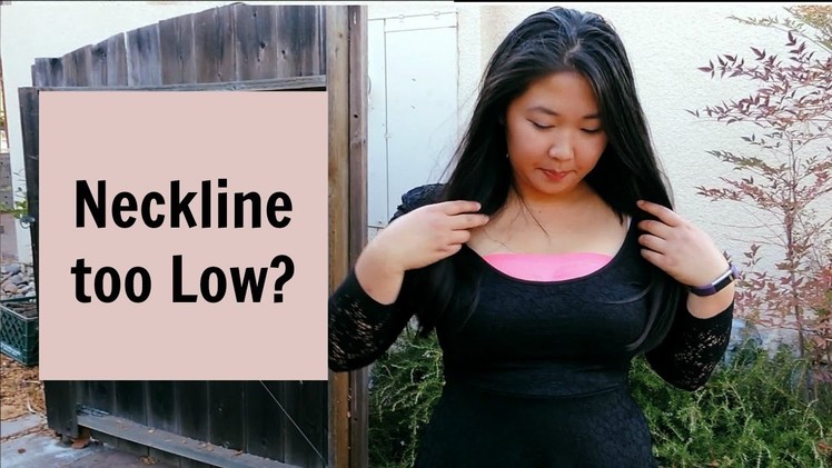 Neckline too Low? No-Sew DIY Fix