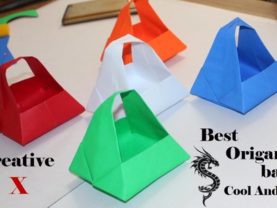 Origami Paper Basket: How to Make Easy Paper Basket for gifts | Christmas Gift Basket Creative X