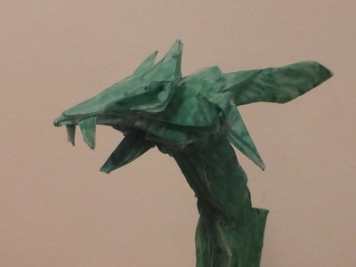 Origami Rayquaza Head (Details) Tutorial (Gonçalo Chambel)