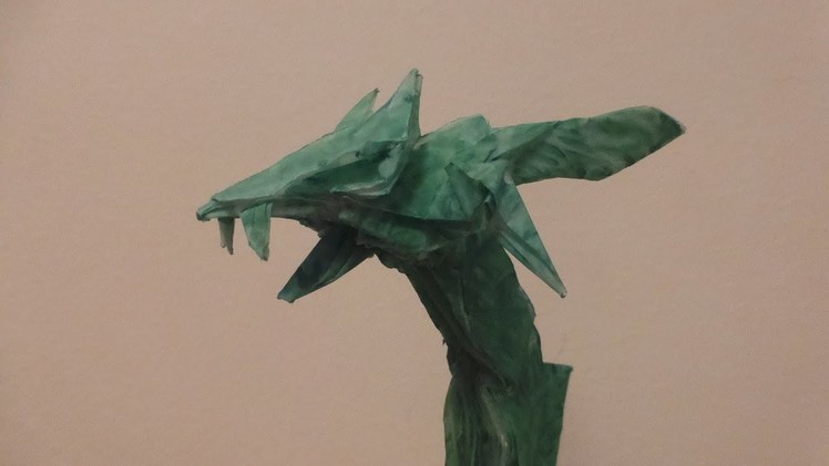Origami Rayquaza Head (Details) Tutorial (Gonçalo Chambel)