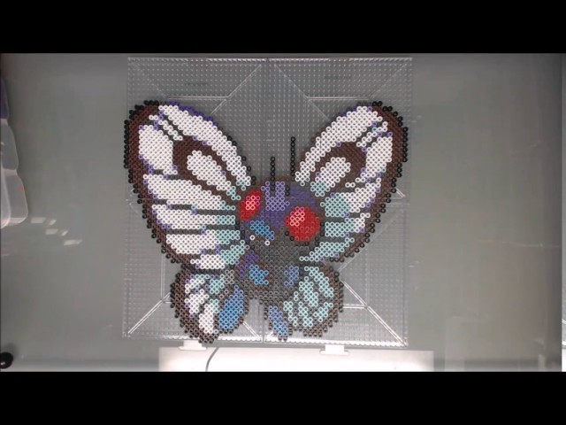 Pokemon #012 Butterfree Perler Bead Timelapse!