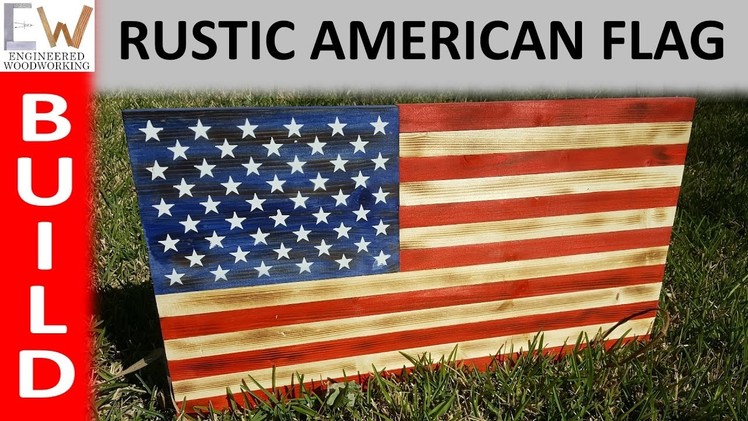 Rustic Charred American Flag - DIY
