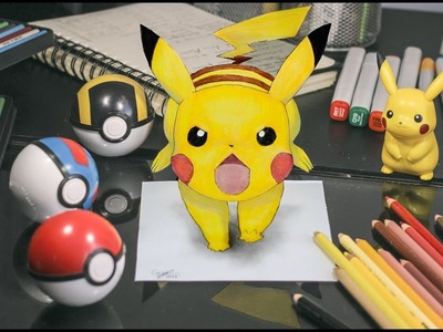 3D DRAWING: PIKACHU! (Pokemon)