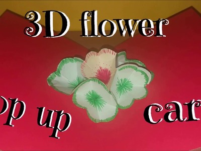 3D flower pop up - Cestitka