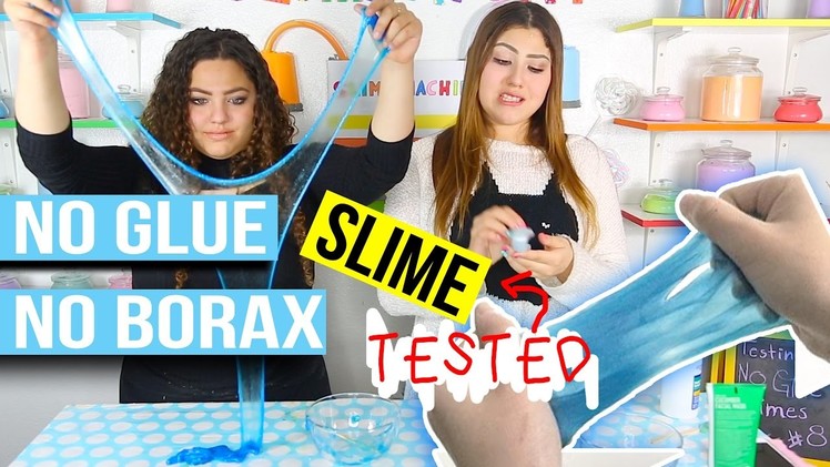 5 NO glue NO borax slime recipes TESTED! who can make the best slime challenge! Slimeatory #8