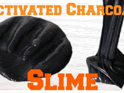 DIY Activated Charcoal Slime | How To Make Slime With Activated Charcoal | No Borax