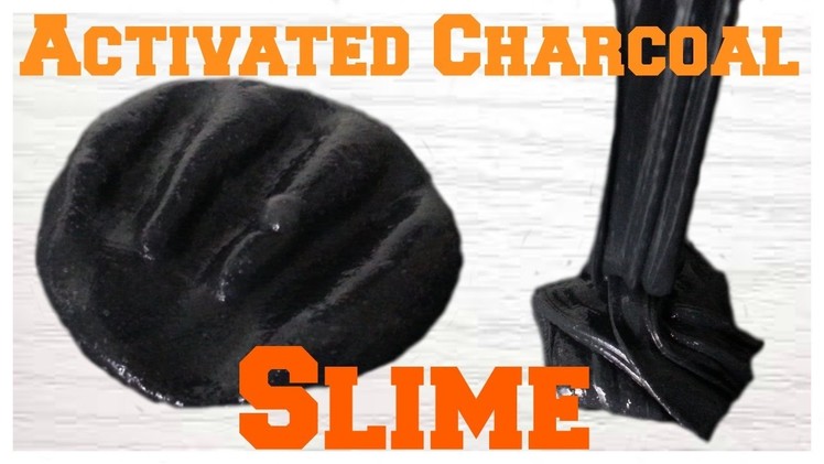 DIY Activated Charcoal Slime | How To Make Slime With Activated Charcoal | No Borax