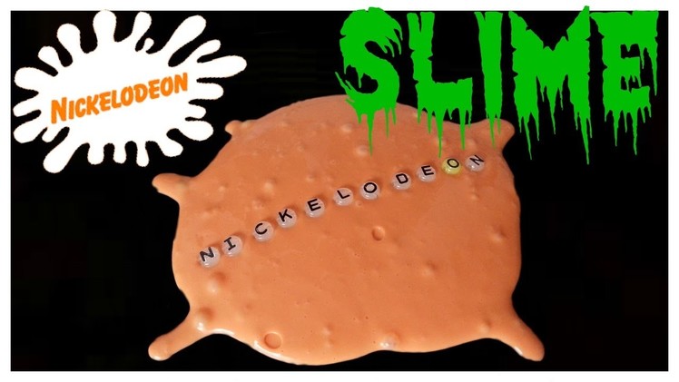 DIY Nickelodeon Orange Logo Slime | How To Make Nickelodeon Slime