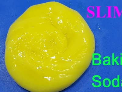 DIY slime fluffy ,How To Make Baking Soda Slime !! Slime Safe for Kids