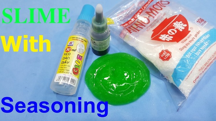 DIY SLIME Seasoning ! How to make slime soft with food seasoning