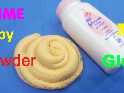 Diy Slime Without Glue ! How To Make Slime With Baby Powder and Dish Soap No Glue