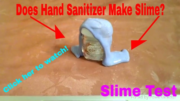 Does Hand Sanitizer Make Slime?