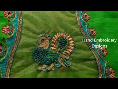 Easy embroidery designs for beginners, zardosi work designs for blouses | hand embroidery designs