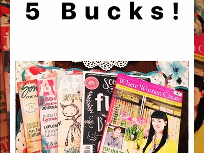 Fun haul from scrapbook garage sale & art journal page!