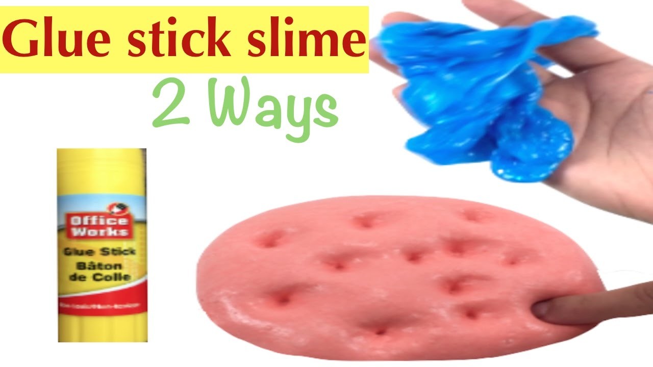 Glue Stick Slime 2 Ways Jiggly And Fluffy Slime With Glue Sticks No   Glue Stick Slime 2 Ways Jiggly IWLk O 