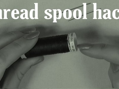 Hand Embroidery - Thread spool hack!
