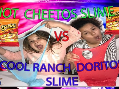 HOT CHEETOS SLIME VS COOL RANCH DORITOS SLIME | DIY | LIFE WITH BROTHERS