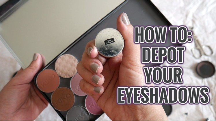 HOW TO DEPOT EYESHADOWS (Easy DIY) | MakeUp Forever Palette
