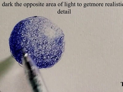 How to draw a 3d ball using ball pen