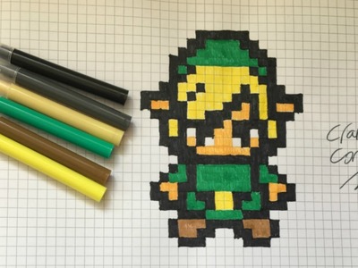 How To Draw - Zelda's Link {{LETS DRAW - PIXEL ART}}
