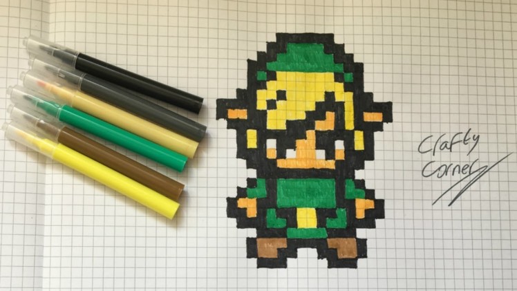 How To Draw - Zelda's Link {{LETS DRAW - PIXEL ART}}