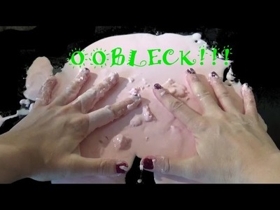 HOW TO MAKE OOBLECK SLIME WITH CORNSTARCH AND WATER DIY TUTORIAL