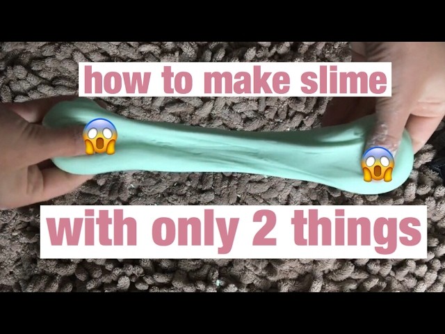 How to make slime with 2 things only!! (Without: borax, glue, detergent etc.)