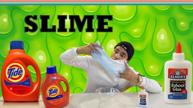 How To Make SLIME With TIDE And GLUE!! (FAST. EASY DIY)