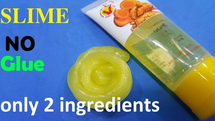 How to Make Slime Without glue with 2 ingredients!!Easy