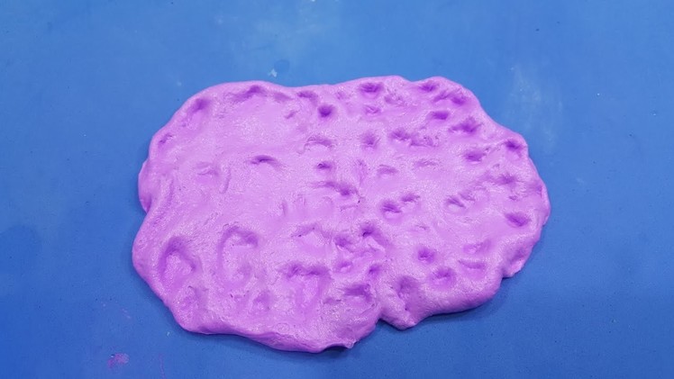 How to make smooth slime with baby chalk and shawing cream