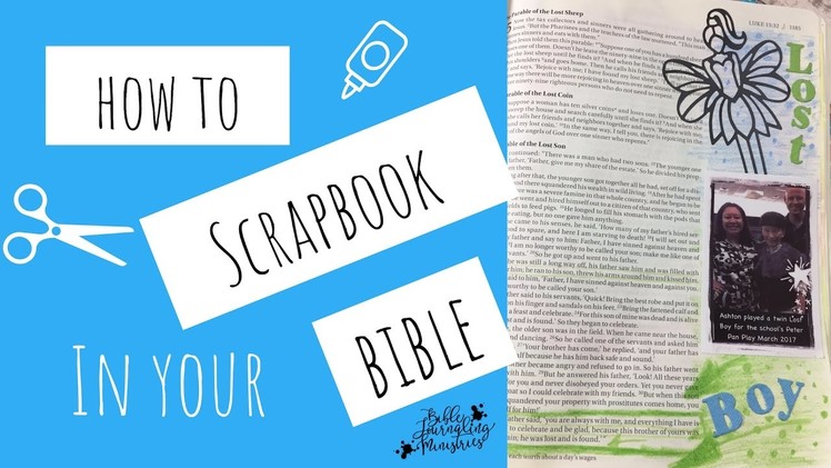 How to Scrapbook in Your Bible Journal