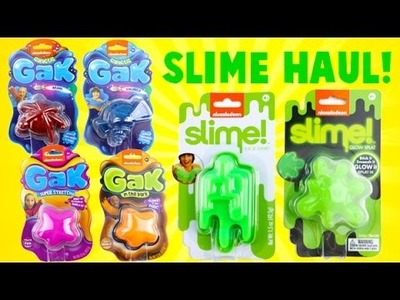 Nickelodeon Slime and Gak Haul! Glitter, Glow in the Dark and More!
