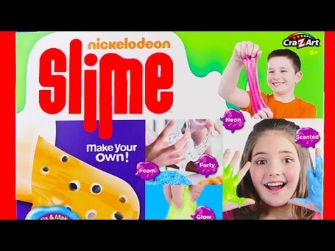 Nickelodeon Slime Kit! Slimy Extravaganza! Glitter Slime, Scented Slime ...