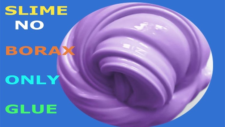 No Glue Slime DIY ! How to make slime only 2 ingredient !Easy without salt, tide, borax, shampoo